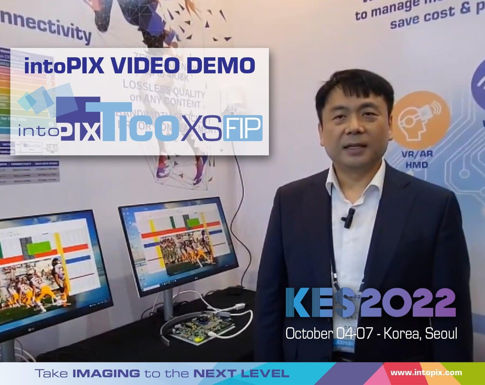 KES2022的韓語視頻演示：新款的介紹 intoPIX 用於無線傳輸的 TicoXS FIP